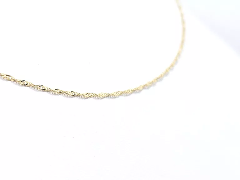 ZŁOTY ŁAŃCUSZEK SINGAPUR 585 0,96G 40CM