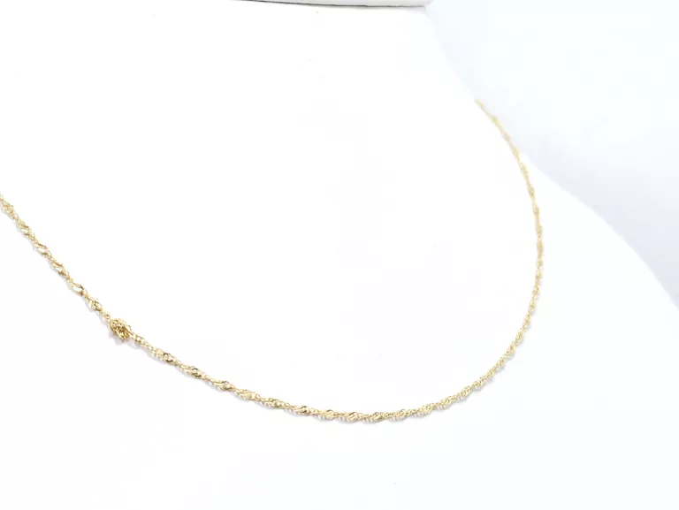 ZŁOTY ŁAŃCUSZEK SINGAPUR 585 0,96G 40CM