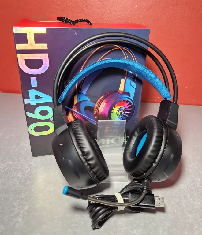 SŁUCHAWKI GAMINGOWE IMICE HD-490 LED RGB
