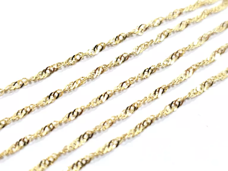 ZŁOTY ŁAŃCUSZEK SINGAPUR 585 0,96G 40CM