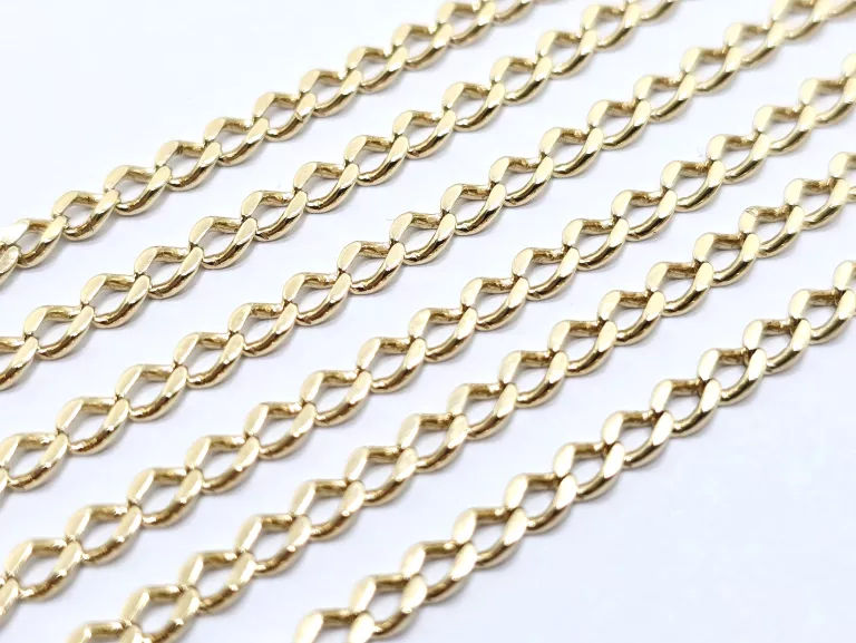 ZŁOTY ŁAŃCUSZEK PANCERKA 585 9,80G 70CM