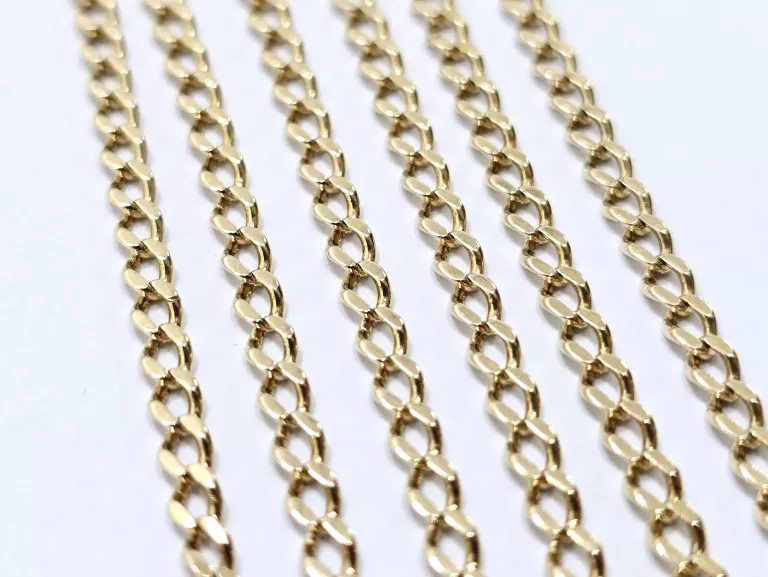 ZŁOTY ŁAŃCUSZEK PANCERKA 585 9,80G 70CM