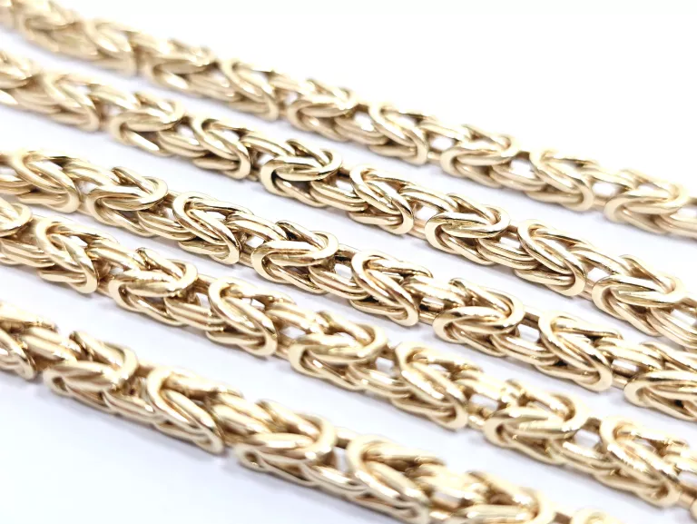 ZŁOTY ŁAŃCUCH KRÓLEWSKI BIZANTYJSKI 585 46,49G 60CM