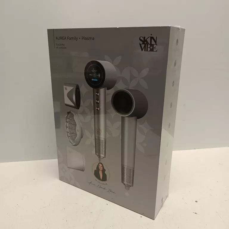SUSZARKA DO WŁOSÓW SKINVIBE AUREA FAMILY X PLASMA SV-001SL SREBRNY 1600W