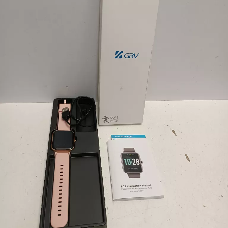 SMARTWATCH RÓŻOWY GRV
