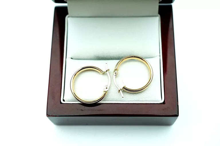 ZŁOTE KOLCZYKI - KOŁA - PR: 585 1.23G 1.9CM 14K