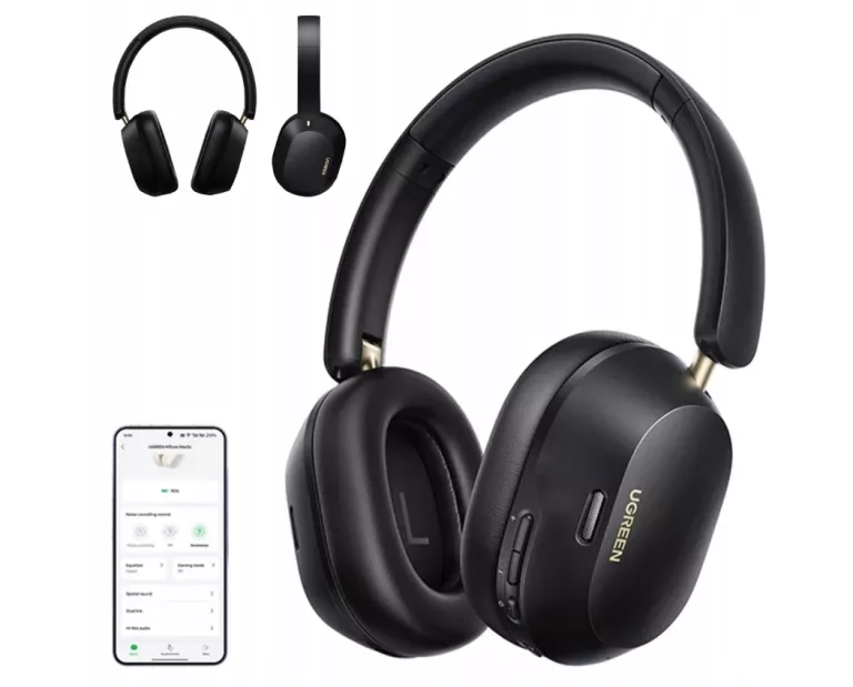 UGREEN HITUNE MAX 5C NAUSZUNE SŁUCHAWKI BEZPRZEWODOWE ANC BLUETOOTH BT 5.4