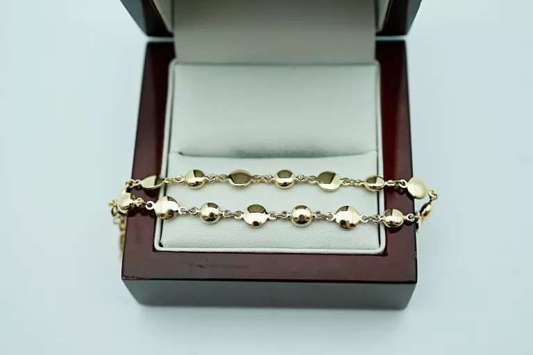 PRZEPIĘKNA ZŁOTA BRANSOLETKA PR585 14K 3,23G 20CM