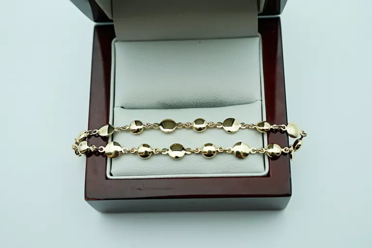 PRZEPIĘKNA ZŁOTA BRANSOLETKA PR585 14K 3,23G 20CM