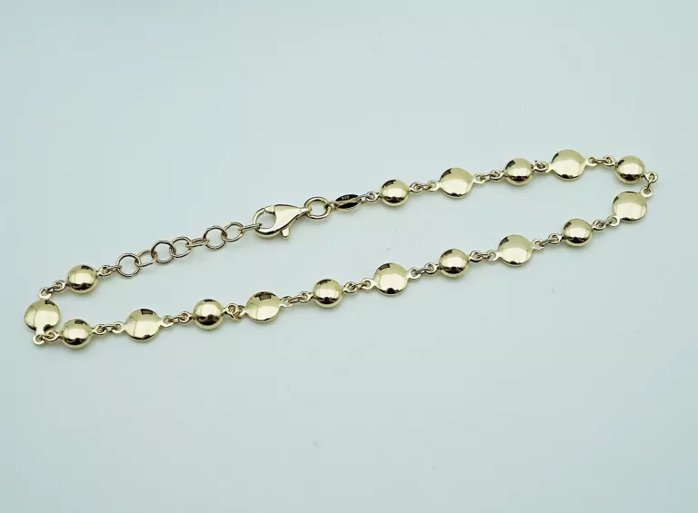 PRZEPIĘKNA ZŁOTA BRANSOLETKA PR585 14K 3,23G 20CM