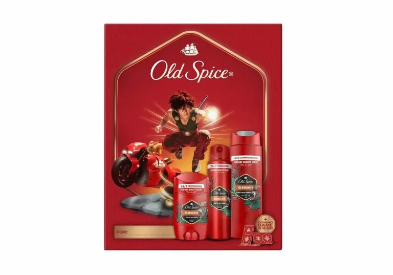 OLD SPICE BEARGLOVE ZESTAW PREZENTOWY SZTYFT 50ML + SPRAY 150ML + ŻEL 250M