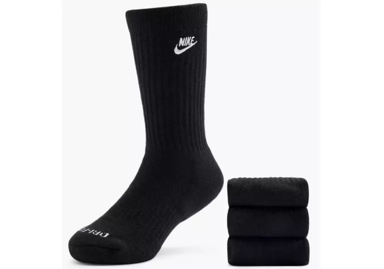 NIKE SKARPETKI R.27-35 3PAK CZARNE