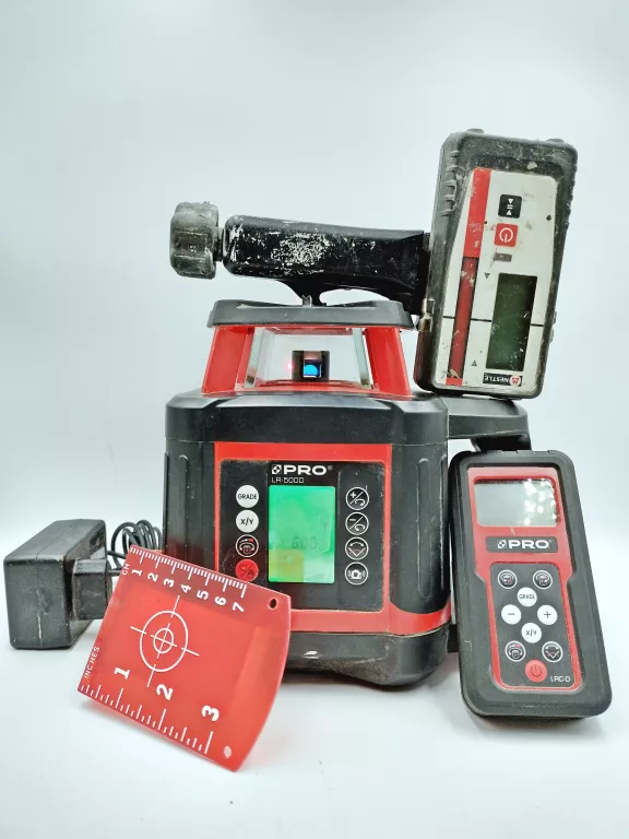 LASER ROTACYJNY Z CZERWONĄ WIĄZKĄ LR-500XY PRO