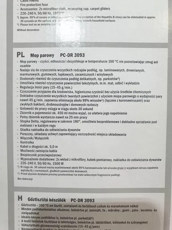 MOP PAROWY PROFICARE PC-DR 3093