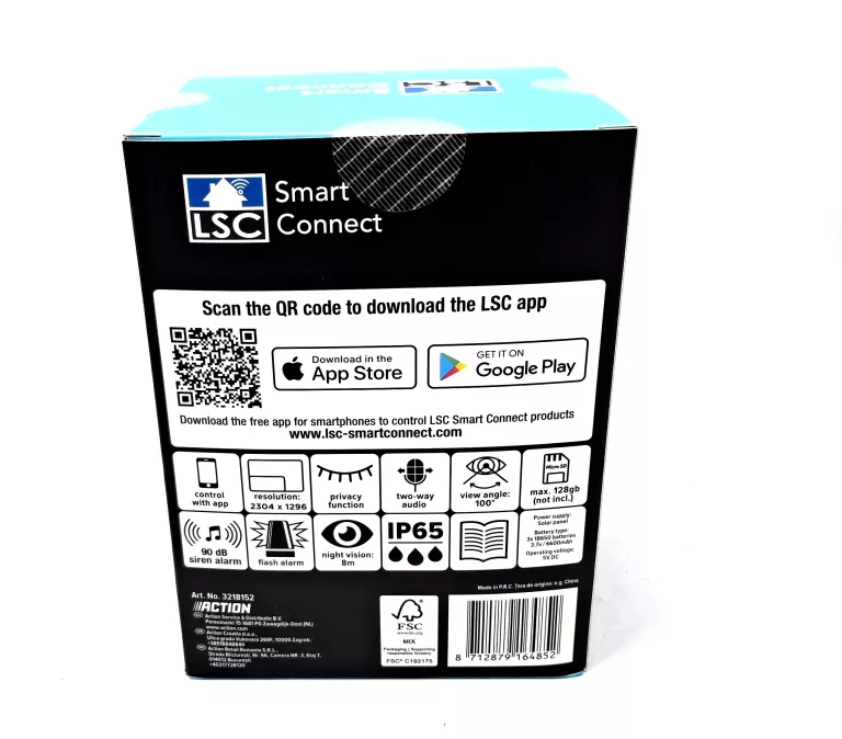 KAMERA PTZ ZASILANA ENERGIĄ SŁONECZNĄ LSC SMART CONNECT