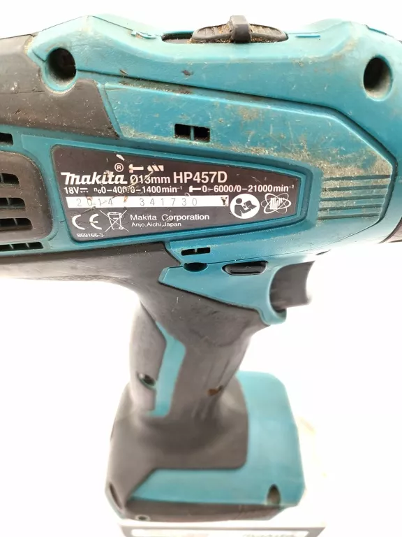 WKRĘTARKA MAKITA HP457D + 3X AKUMULATOR +  ŁADOWARKA + ETUI