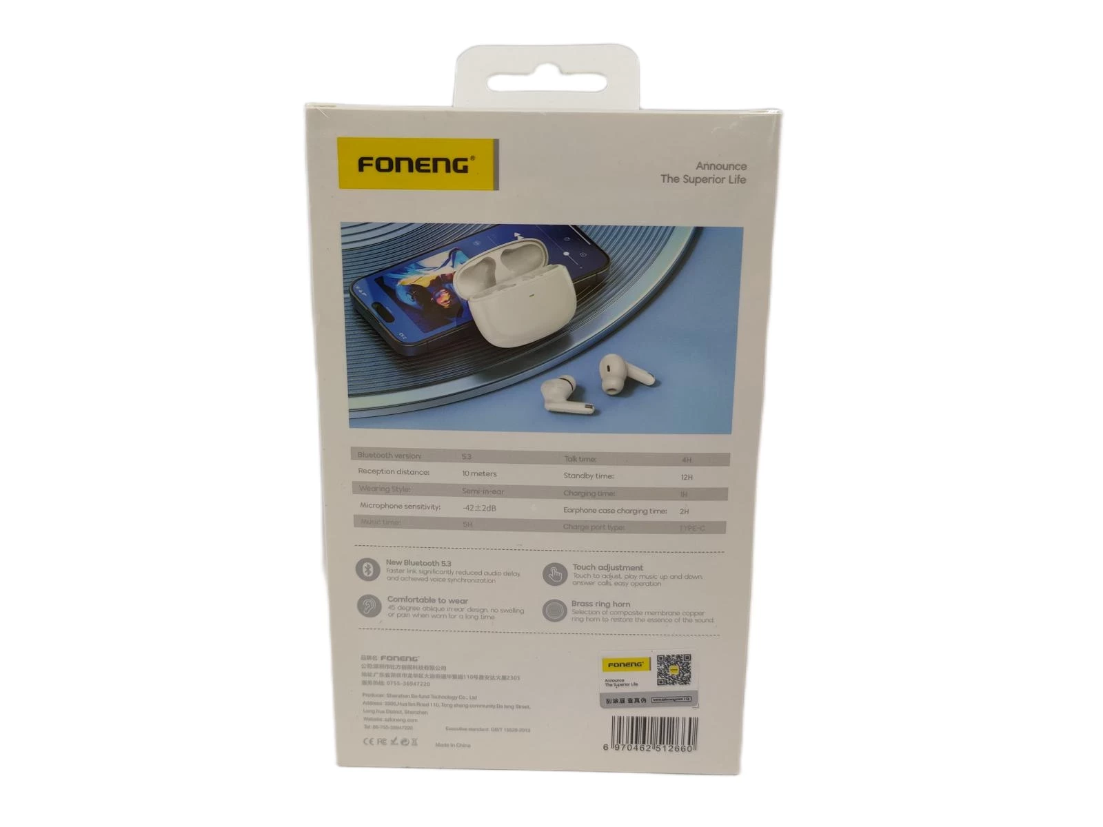 sluchawki-foneng-bl152-tws-bluetooth-53-ean-gtin-6970462512660