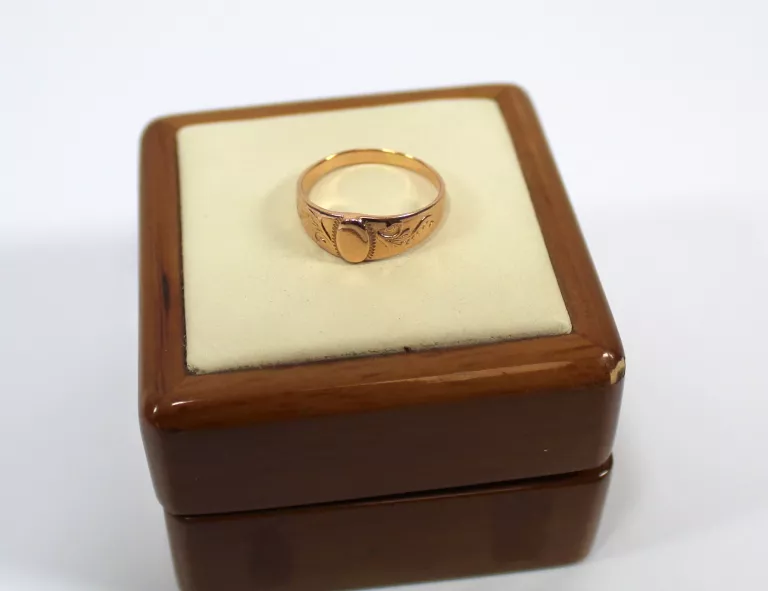 WIEKOWY ZŁOTY PIERSCIONEK P585 R14