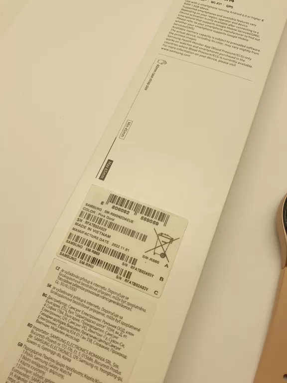 SMARTWATCH SAMSUNG GALAXY WATCH 4 R860 PINK GOLD RÓŻOWE ZŁOTO 40 MM WATCH4