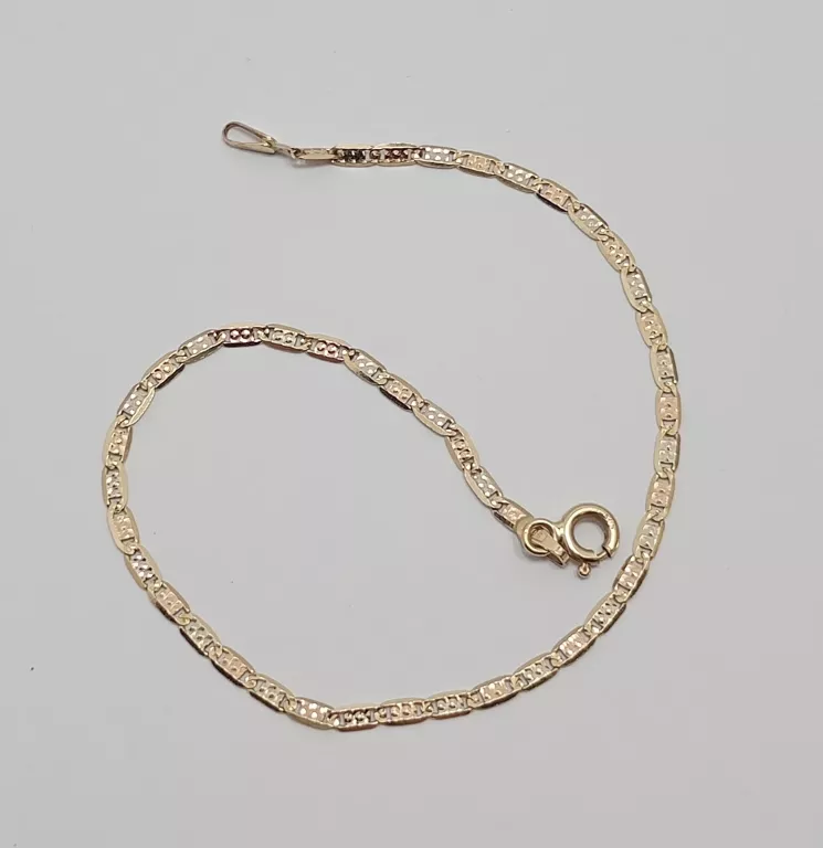 ZŁOTA BRANSOLETKA ŻÓŁTE I RÓŻOWE ZŁOTO P585/ 1,47G/18 CM