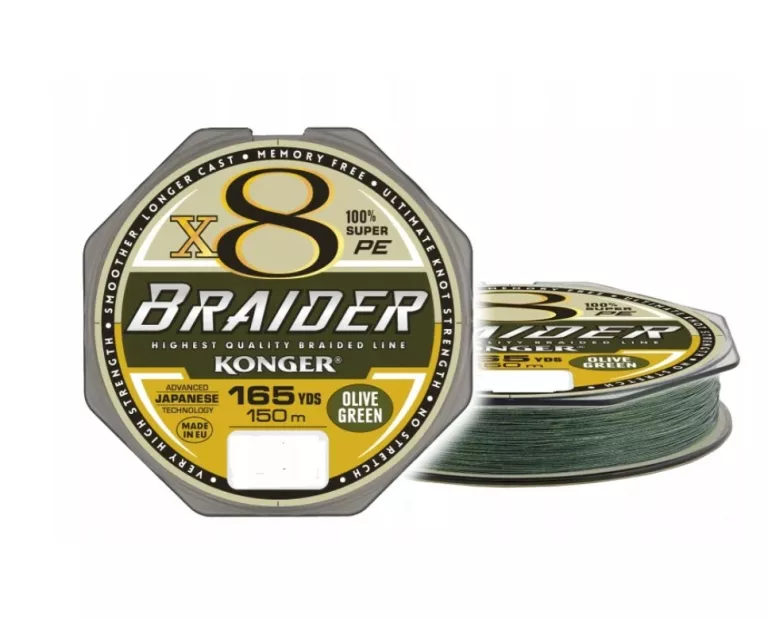 PLECIONKA BRAIDER X8 OLIVE GREEN 0,25MM 150M 66,30KG 250150025