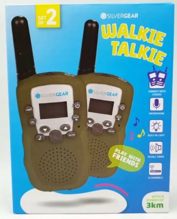 KRÓTKOFALÓWKI SILVERGEAR WALKIE-TALKIE ZIELONY