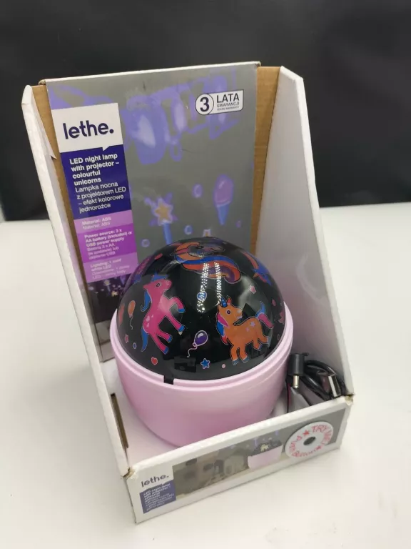 LAMPKA PROJEKTOR LETHE RÓŻOWY