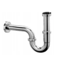 PÓŁSYFON UMYWALKOWY MCALPINE RUROWY, CHROM 215-M