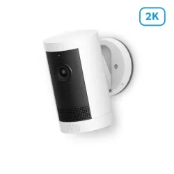 RING OUTDOOR CAMERA PLUS BATTERY - WHITE
