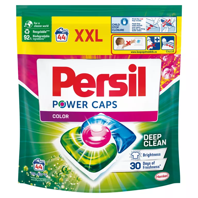PERSIL XXL POWER CAPS COLOR KAPSUŁKI DO PRANIA KOLORÓW 44 SZT 900010180516