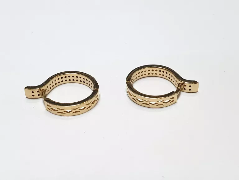 ZŁOTE KOLCZYKI 14K 585 3,01G OD LOOMBARD