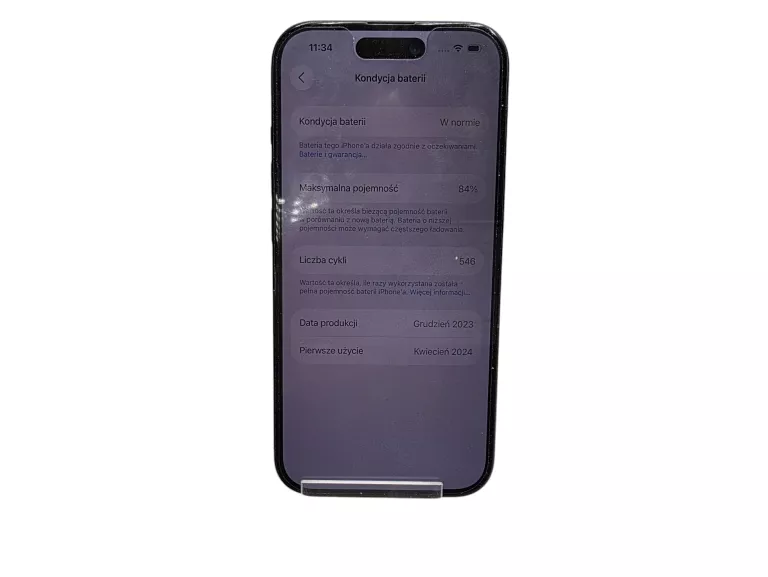 TELEFON IPHONE 15 128GB 84%, KOMPLET