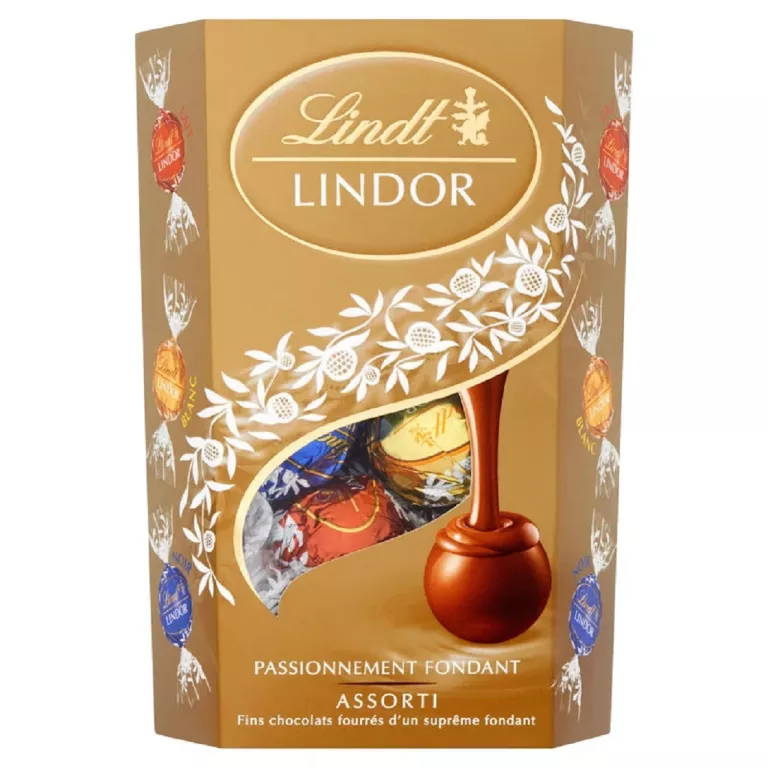 PRALINKI Z CZEKOLADY LINDT LINDOR ASSORTED Z NADZIENIEM 200 G