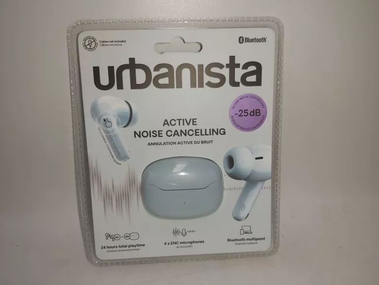 SŁUCHAWKI BLUETOOTH URBANISTA NIEBIESKIE