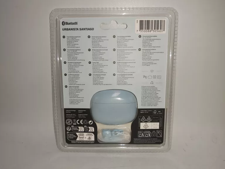 SŁUCHAWKI BLUETOOTH URBANISTA NIEBIESKIE