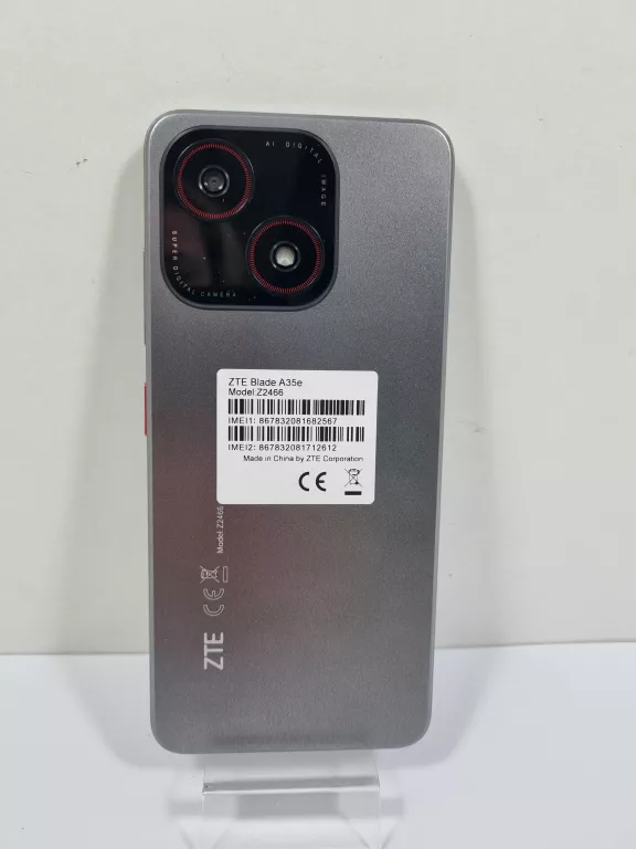 SMARTFON ZTE BLADE A35E 2/64GB 6.52” 60HZ SZARY