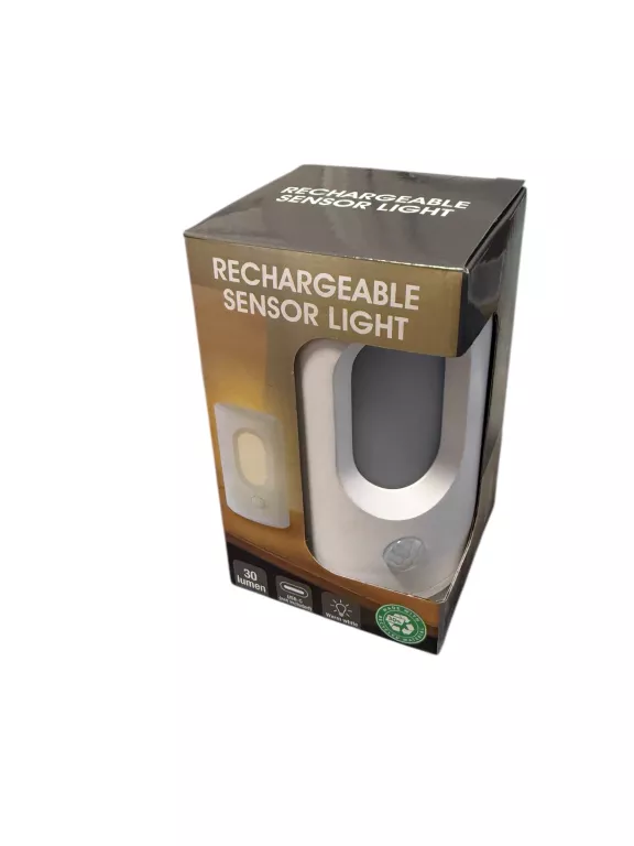 RECHARGEABLE SENSOR LIGHT BIAŁA