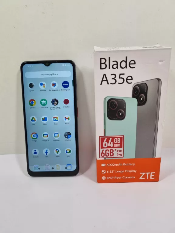 SMARTFON ZTE BLADE A35E 2/64GB 6.52” 60HZ SZARY