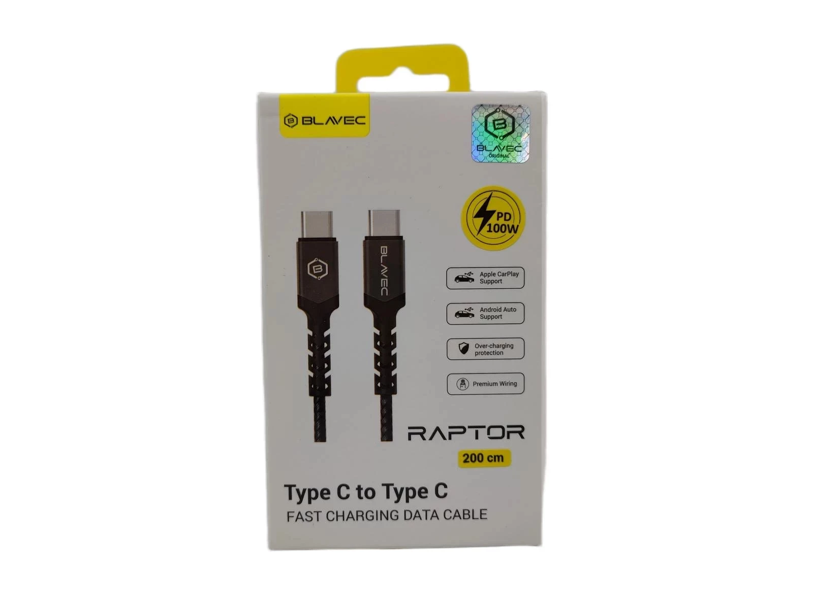 blavec-kabel-raptor-pleciony-typ-c-na-typ-c-pd-100w-5a-2-metry-starowislna-16-krakow