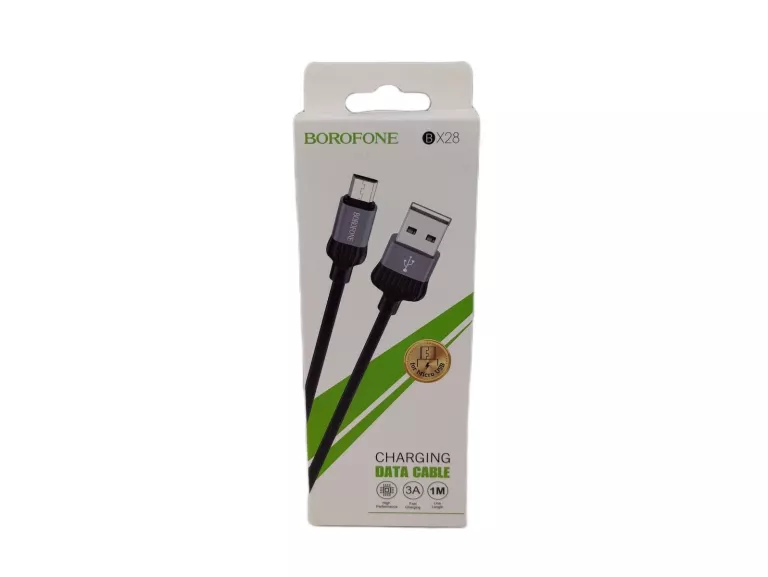 BOROFONE KABEL BX28 DIGNITY - USB NA MICRO USB - 2,4A 1 METR SZARY