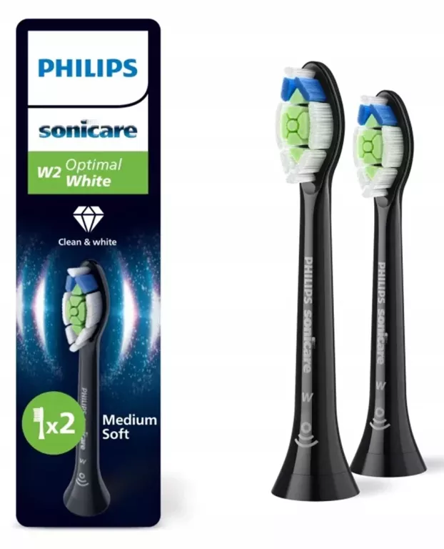 KOŃCÓWKA DO PHILIPSSONICARE W2 OPTIMAL WHITE HX6062/88 2 SZT. 872068903521