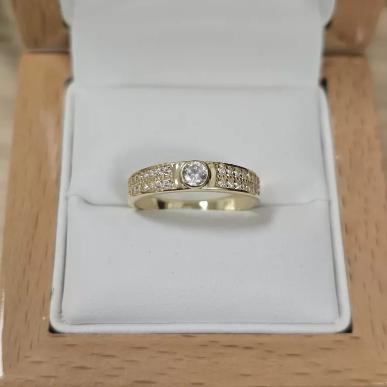 ORYGINALNY ZŁOTY PIERŚCIONEK PR.585 ROZM,15