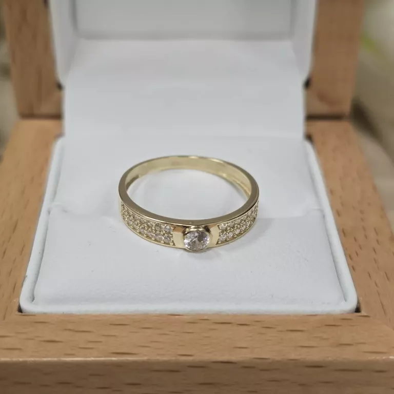 ORYGINALNY ZŁOTY PIERŚCIONEK PR.585 ROZM,15