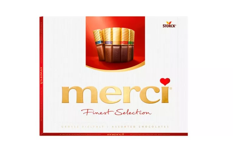 CZEKOLADKI MERCI FINEST SELECTION BOMBONIERKA 250 G