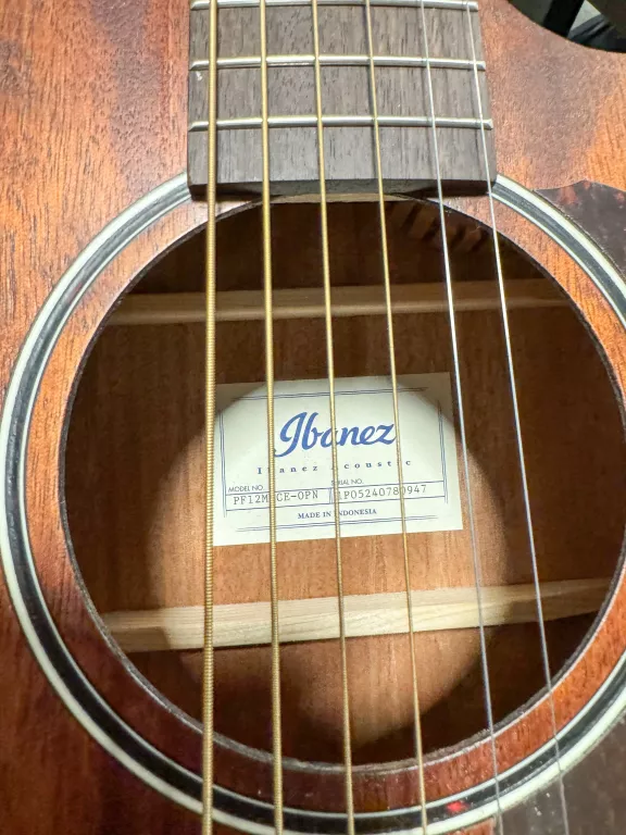 GITARA ELEKTROAKUSTYCZNA IBANEZ PF12MHCE-OPN DREADNOUGHT CUTAWAY
