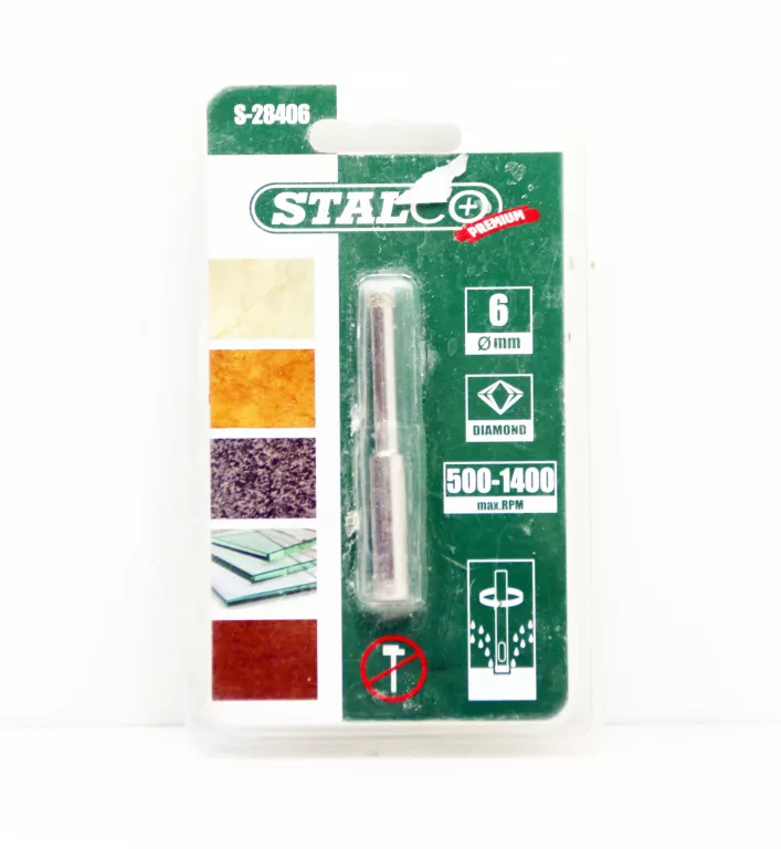 WIERTŁO DIAMENTOWE STALCO MARMUR GRANIT 6MM