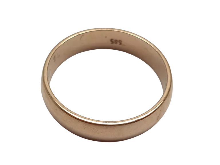 WYRÓB JUBILERSKI UŻYWANY ZŁOTA OBRĄCZKA 585 2,74G