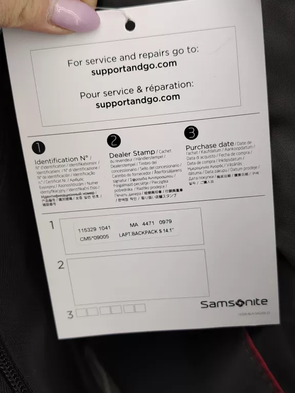 PLECAK SAMSONITE GUARDIT 2.0 14.1" NA LAPTOPA