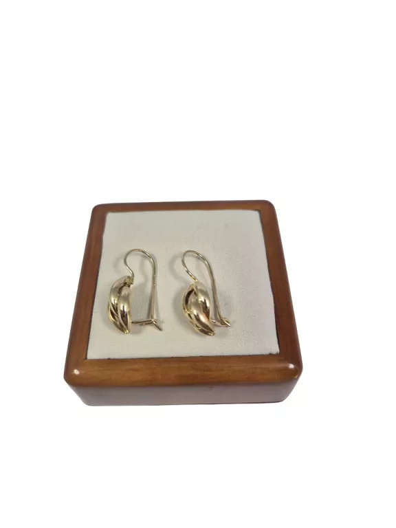 PIĘKNE ZŁOTE KOLCZYKI P.585 1,86G