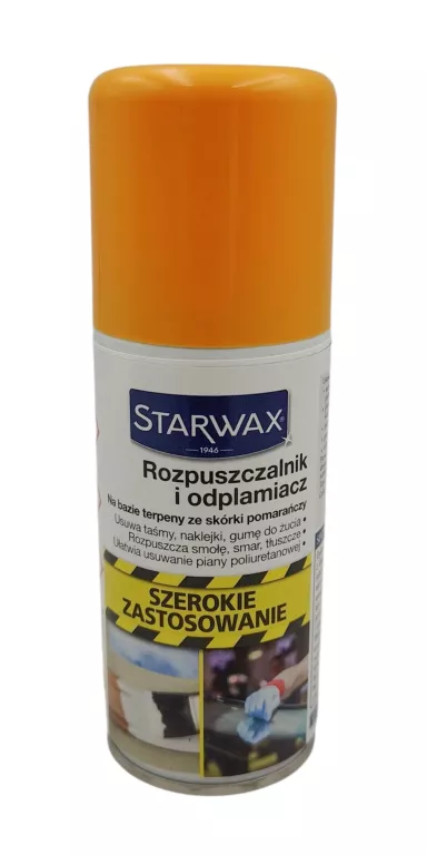 ROZPUSZCZALNIK I ODPLAMIACZ W SPRAYU UNIWERSALNY 100 ML STARWAX 2W1